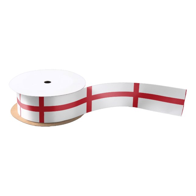 England flag  satin ribbon (Spool)