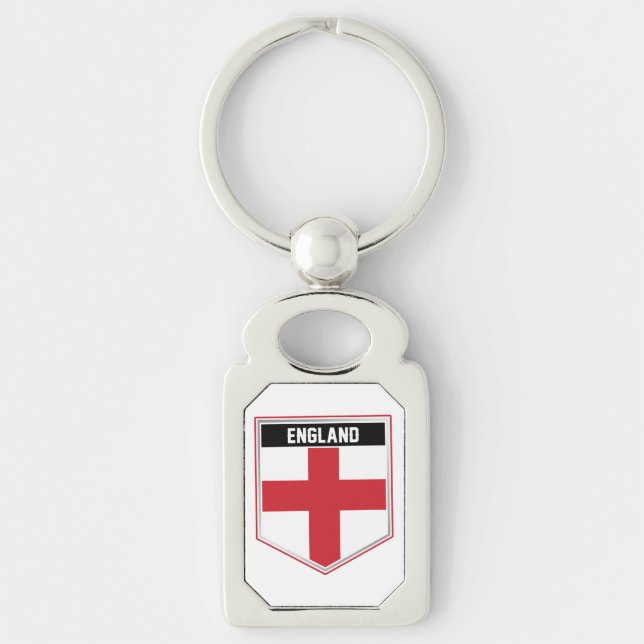 England Flag Shield Key Ring (Front)