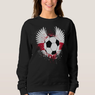 England Flag Soccer Football Wings English Footbal Sweatshirt