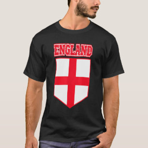 England Flag Sporty Fans Top George Cross Red Whit