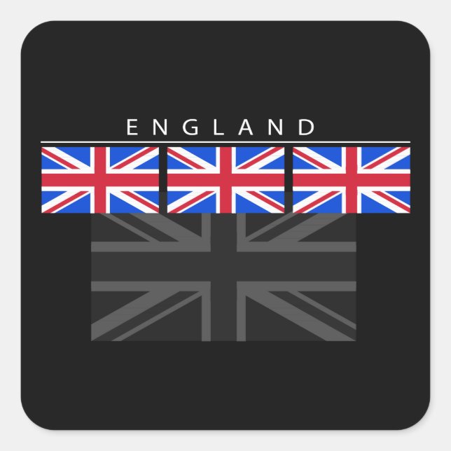 England Flag Sticker (Front)