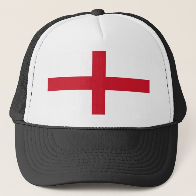 England Flag thcn Trucker Hat (Front)