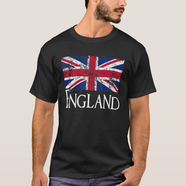 England Flag Union Jack British Patriotic T-Shirt (Front)