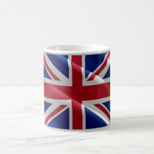 England - Flag Waving United Kingdom - Coffee Mug
