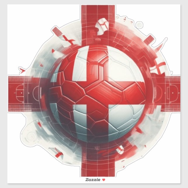 England flag with football (Sheet)