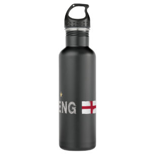 England Football Fan Shirt English Flag 710 Ml Water Bottle