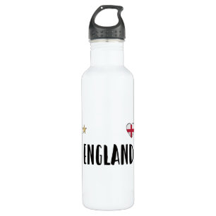 England Football Fan Shirt English Flag 710 Ml Water Bottle