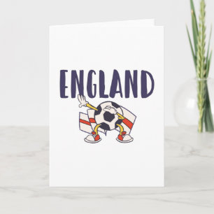 England Football Fan Shirt English Flag Card