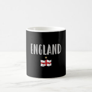 England Football Fan Shirt English Flag Coffee Mug