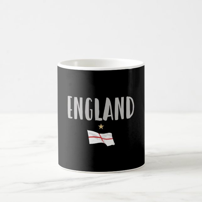 England Football Fan Shirt English Flag Coffee Mug (Center)