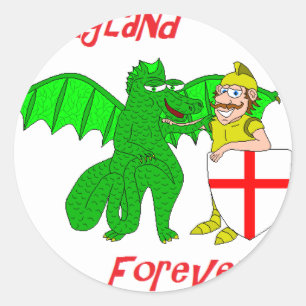 England Forever Classic Round Sticker