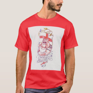 England Forever Tattoo Bulldog T-Shirt