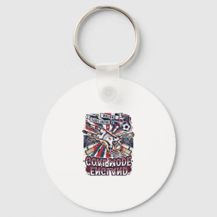 England Goal Mode Skeleton Striker Nations Streetw Key Ring