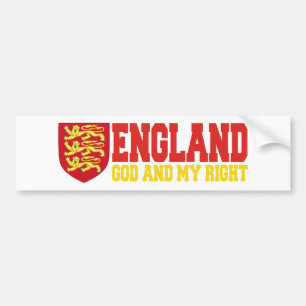 England: God And My Right Bumper Sticker