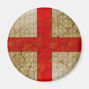 England Grunge Flag Magnet