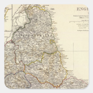 England I Square Sticker