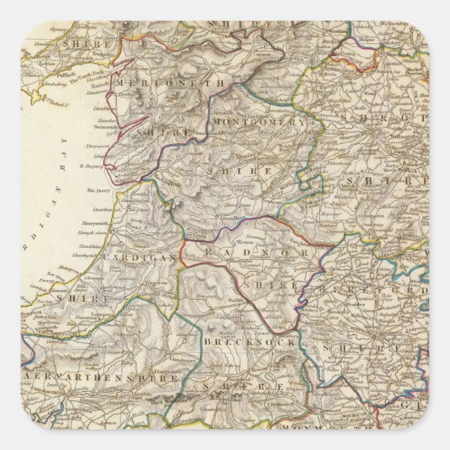 England II Square Sticker (Front)