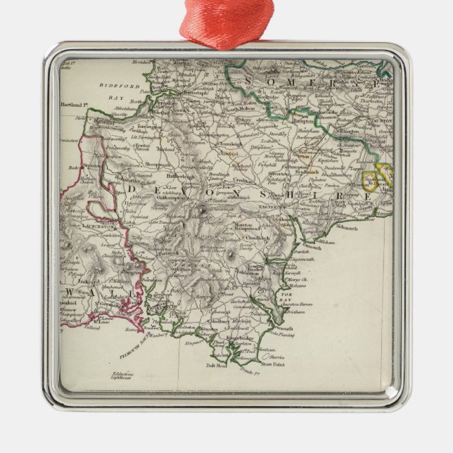 England IV Metal Ornament (Front)