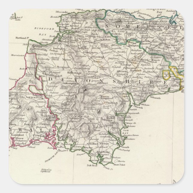 England IV Square Sticker (Front)