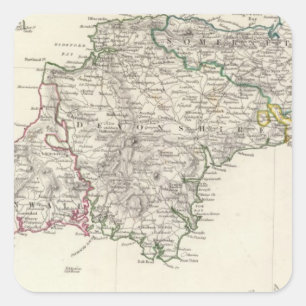 England IV Square Sticker