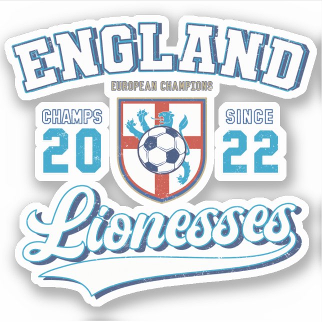 England Lionesses Champions 2022 College Style (Front)