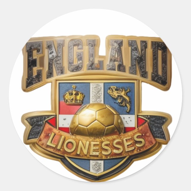 England Lionesses Color Sticker (Front)