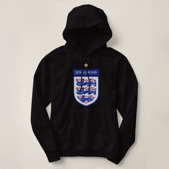 england lionesses football 2022 Three Heraldic Lio Hoodie (Design Front)