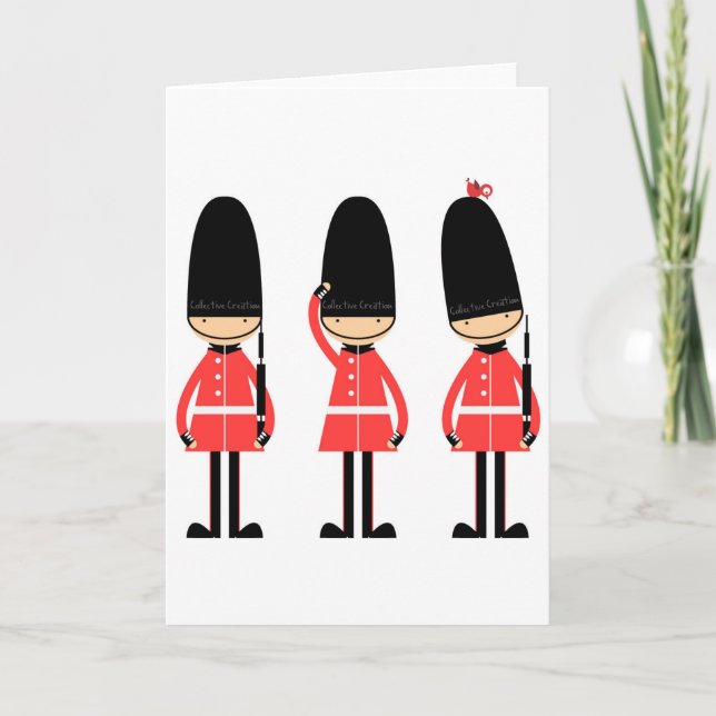 England London Guard Design Holiday Card (Front)