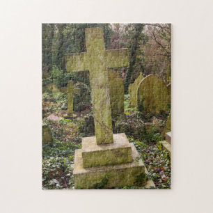 England, London, Highgate Cemetery, gravesite Jigsaw Puzzle