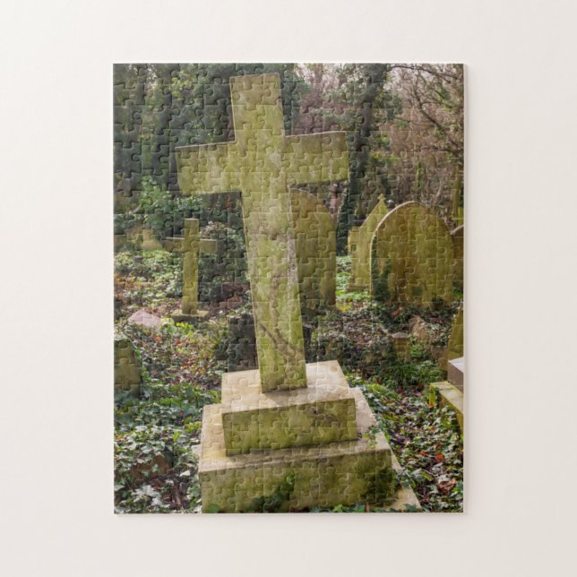 England, London, Highgate Cemetery, gravesite Jigsaw Puzzle (Vertical)