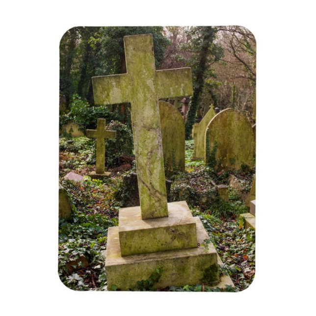 England, London, Highgate Cemetery, gravesite Magnet (Vertical)