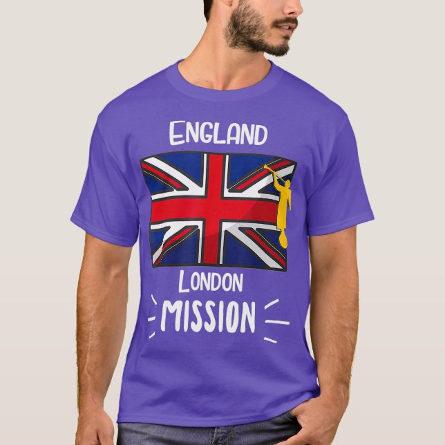 England London Mormon LDS Mission Missionary T-Shirt (Front)