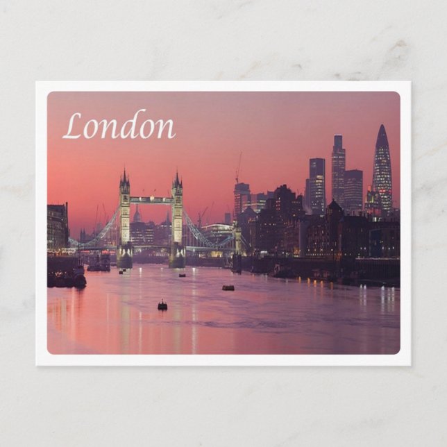 England - London - River Thames - Postcard (Front)