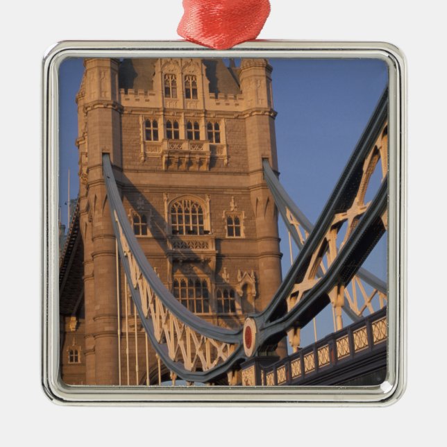 England, London, The Tower Bridge Metal Tree Decoration (Front)