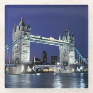 England, London, Tower Bridge 3 Glass Coaster