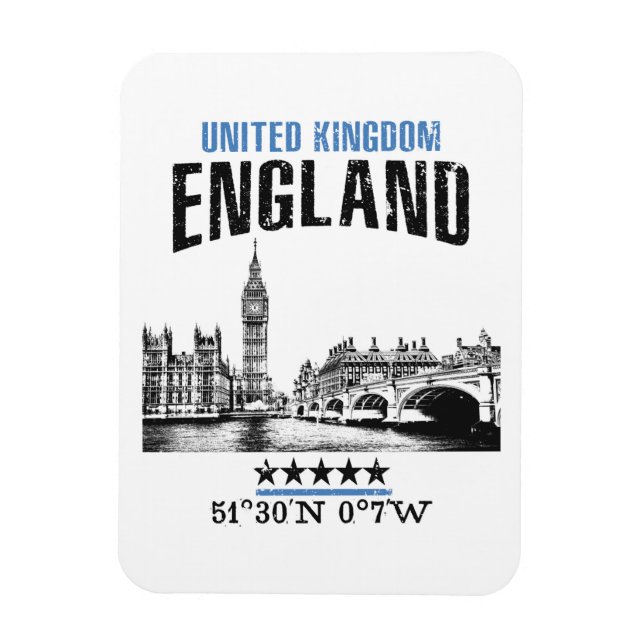 England Magnet (Vertical)