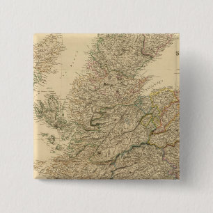 England Map 15 Cm Square Badge