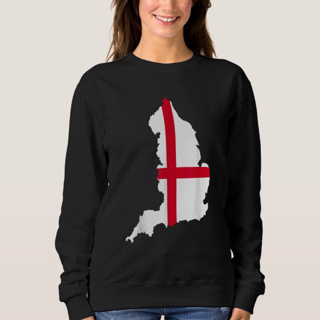 England map flag   sweatshirt (Front)