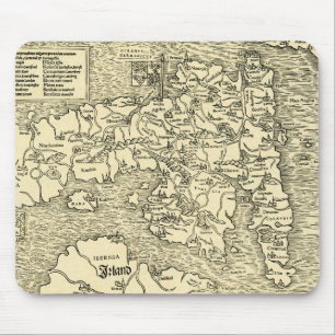 England Map in Ptolemy 's Geographia Universalis Mouse Pad