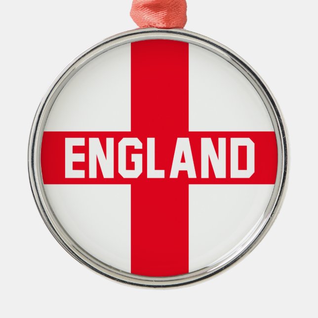 England Metal Ornament (Front)