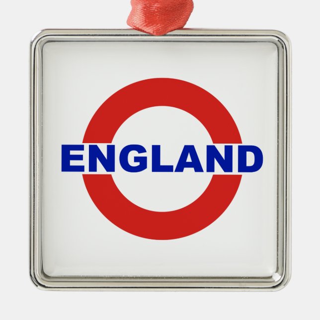 England Metal Tree Decoration (Front)