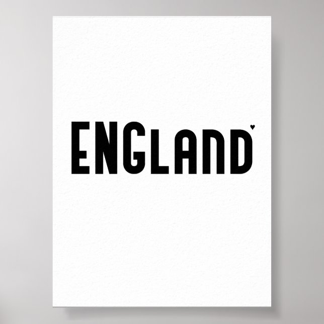 England - minimalistic typography poster (Front)