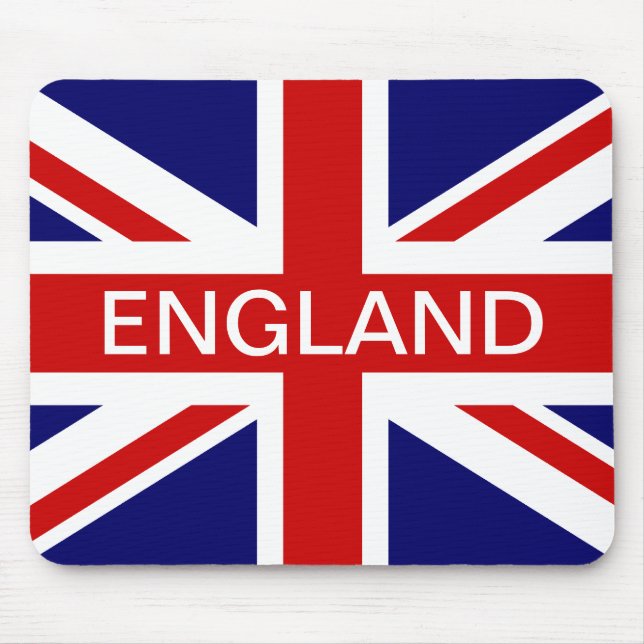 England mouse pad with British union jack flag (Front)