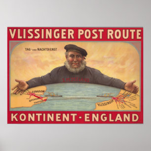 England-Netherlands Ports Poster