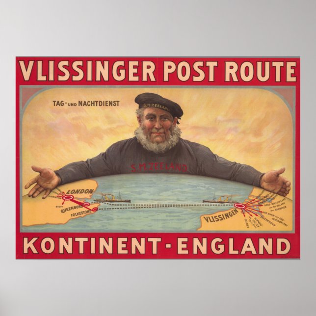 England-Netherlands Ports Poster (Front)