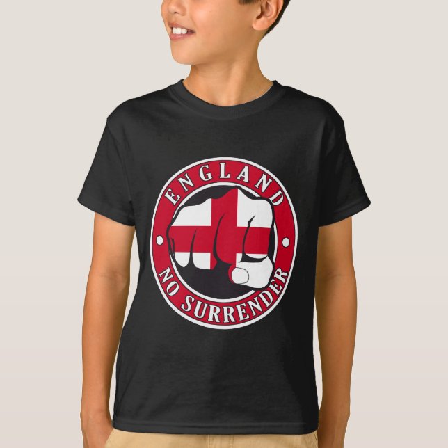 England "No Surrender" Fist T-Shirt (Front)