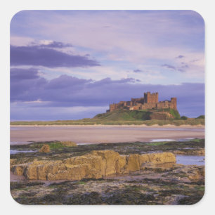England, Northumberland, Bamburgh Castle Square Sticker