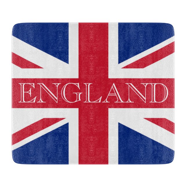 England on Union Jack Flag cbcnt Cutting Board (Front)