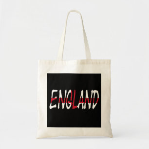 England overlaid on English Flag btcn Tote Bag