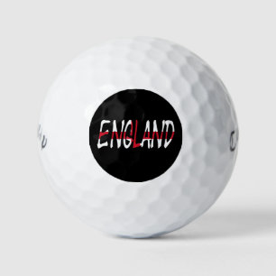 England overlaid on English Flag cwb gbcnt Golf Balls